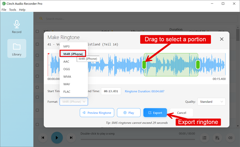 Modifier la sonnerie