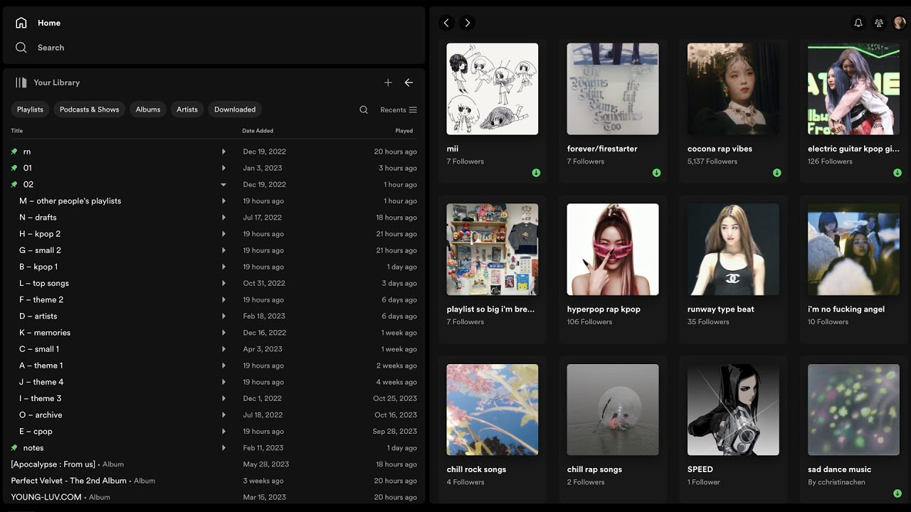 How to organize Spotify playlist