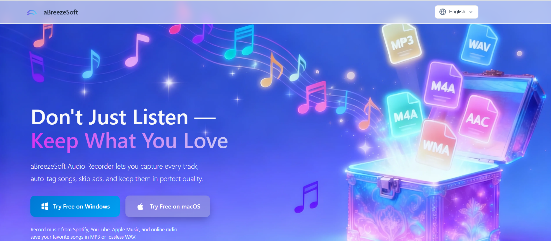 abreezesoft streaming audio recorder